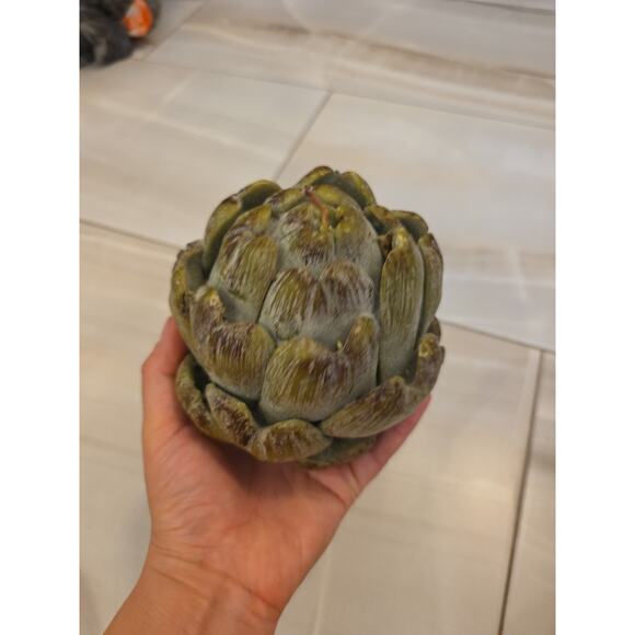 Vintage Artichoke Candle 4” X 4” - Picture 5 of 16